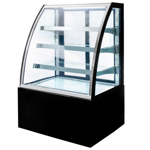 Witryna cukiernicza Mega-M CLARA S90 S60 S-90cm G-70 cm H-140 cm black N