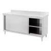 Stół gastronomiczny Mega-M 150x70/2drzwi/1R/2półki/MDF/ N