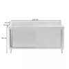 Stół gastronomiczny Mega-M 150x70/2drzwi/1R/2półki/MDF/ N