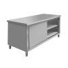 Stół ze stali nierdzewnej centralny przelotowy Mega-M S-180 cm G-70 cm H-85 cm N