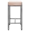 Kloc masarski drewniany na podstawie ze stali nierdzewnej Mega-M S-40 cm G-40 cm H-85 cm N