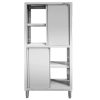Szafa ze stali nierdzewnej przelotowa dzielona Mega-M S-80 cm G-50 cm H-180 cm N