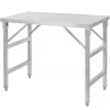 Stół ze stali nierdzewnej centralny składany Mega-M S-80 cm G-60 cm H-85 cm N
