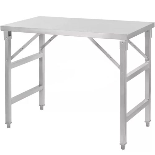 Stół ze stali nierdzewnej centralny składany Mega-M S-80 cm G-60 cm H-85 cm N