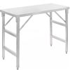 Stół ze stali nierdzewnej centralny składany Mega-M S-80 cm G-60 cm H-85 cm N