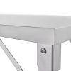 Stół ze stali nierdzewnej centralny składany Mega-M S-80 cm G-60 cm H-85 cm N