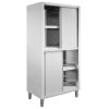 Szafa ze stali nierdzewnej przelotowa dzielona Mega-M S-80 cm G-60 cm H-180 cm N