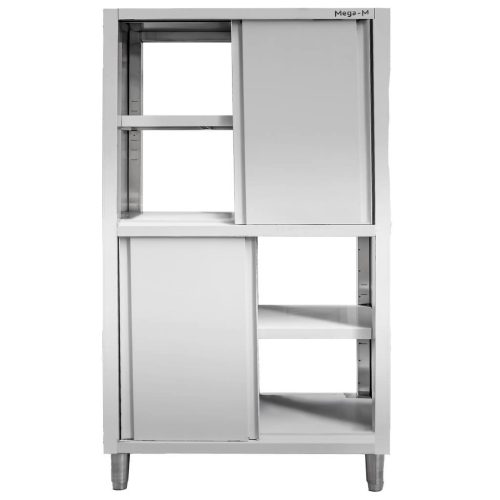 Szafa ze stali nierdzewnej przelotowa dzielona Mega-M S-100 cm G-60 cm H-180 cm N