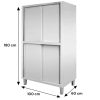 Szafa ze stali nierdzewnej przelotowa dzielona Mega-M S-100 cm G-60 cm H-180 cm N