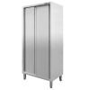 Szafa ze stali nierdzewnej magazynowa 2-drzwiowa Mega-M S-80 cm G-60 cm H-200 cm N