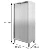 Szafa ze stali nierdzewnej magazynowa 2-drzwiowa Mega-M S-80 cm G-60 cm H-200 cm N