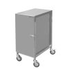 Wózek transportowy ze stali nierdzewnej zamykany na pojemniki GN Mega-M S-38 cm G-55 cm H-90 cm N