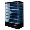 Regał chłodniczy Mega-M HUGO PLUS IC L-125 cm G-74 cm H-201 cm black drzwi transparentne N