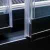 Regał chłodniczy Mega-M HUGO PLUS IC L-125 cm G-74 cm H-201 cm black drzwi transparentne N