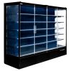 Regał chłodniczy Mega-M HUGO PLUS IC L-250 cm G-74 cm H-201 cm black drzwi transparentne N