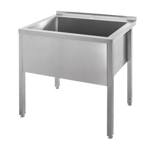 Basen ze stali nierdzewnej przyścienny  spawany Mega-M S-90 cm G-60 cm H- 85 cm N