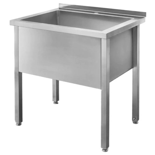 Basen ze stali nierdzewnej przyścienny  spawany Mega-M S-80 cm G-70 cm H- 85 cm N