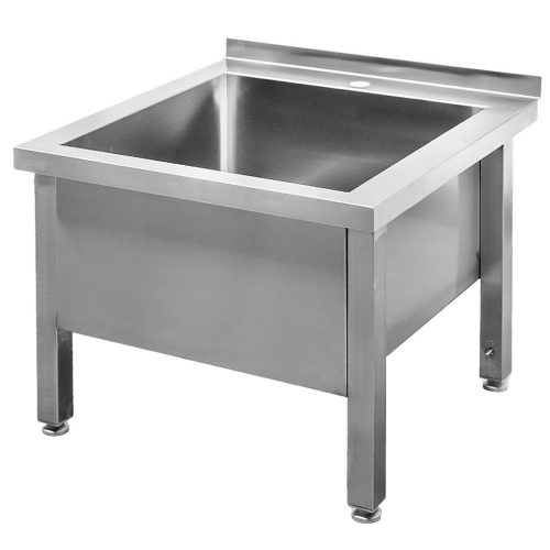 Basen ze stali nierdzewnej przyścienny  spawany Mega-M S-60 cm G-60 cm H- 50 cm N