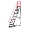 Drabina magazynowa przejezdna Mega-M H-357 cm 14 stopni N