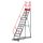 Drabina magazynowa przejezdna Mega-M H-357 cm 14 stopni N