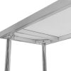 Stół ze stali nierdzewnej centralny z półką Mega-M STANDARD S-140 cm G-60 cm H-85 cm N
