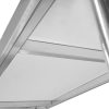 Stół ze stali nierdzewnej centralny z półką Mega-M STANDARD S-140 cm G-60 cm H-85 cm N