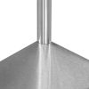 Stół ze stali nierdzewnej centralny z półką Mega-M STANDARD S-80 cm G-70 cm H-85 cm N