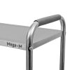 Wózek kelnerski ze stali nierdzewnej 2-półkowy Mega-M STANDARD S-90 cm G-50 cm H-90 cm N