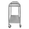 Wózek kelnerski ze stali nierdzewnej 2-półkowy Mega-M STANDARD S-85 cm G-45 cm H-90 cm N