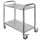 Wózek kelnerski ze stali nierdzewnej 2-półkowy Mega-M STANDARD S-75 cm G-40 cm H-90 cm N