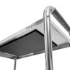 Wózek kelnerski ze stali nierdzewnej 3-półkowy Mega-M STANDARD S-90 cm G-50 cm H-90 cm N