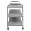 Wózek kelnerski ze stali nierdzewnej 3-półkowy Mega-M STANDARD S-85 cm G-45 cm H-90 cm N