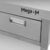 Stół ze stali nierdzewnej przyścienny z 3 szufladami i półką Mega-M S-100 cm G-60 cm H-85 cm N