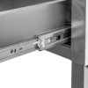 Stół ze stali nierdzewnej przyścienny z 3 szufladami i półką Mega-M S-100 cm G-60 cm H-85 cm N