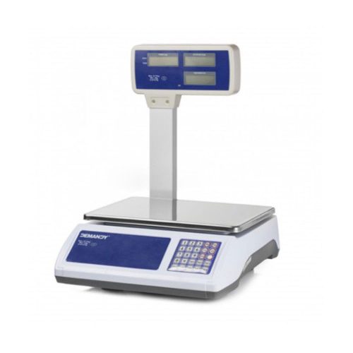 Mérleg (bolti) asztali tornyos hitelesített 15 kg LCD kijelzővel ipari
