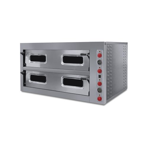 Pizzakemence sütő kétaknás széles XL6+6-os Ferrara-Forni Professional PLUS